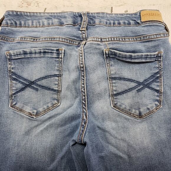 Aeropostale Jeans Size 8 Jeggings Blue Denim Pants - Picture 4 of 6